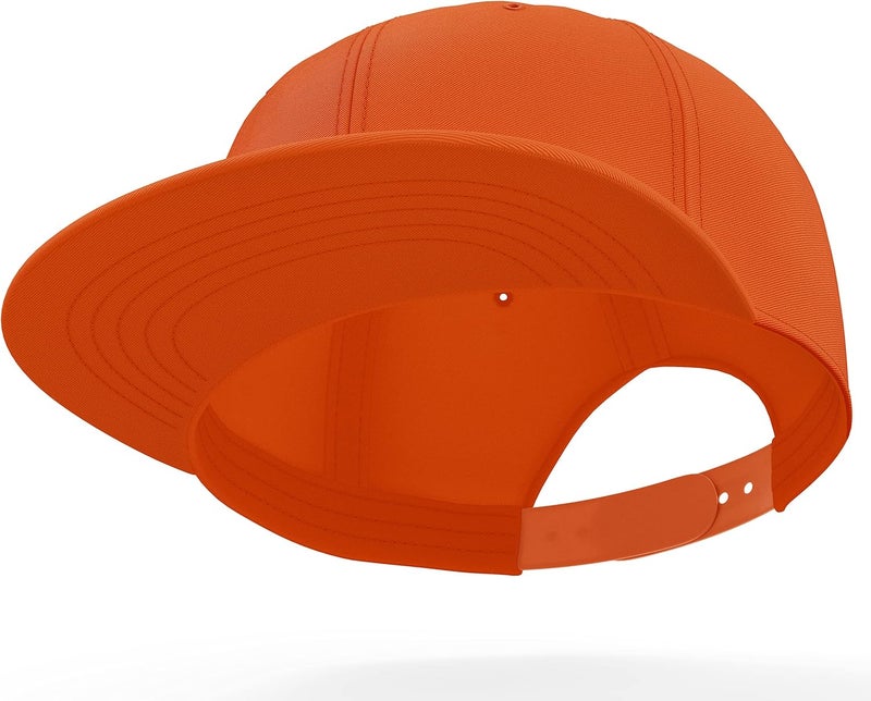 Daxton Store Classic Blank Snapback Flat Bill Visor Hat Cap One Size Adjustable Back - Image 2